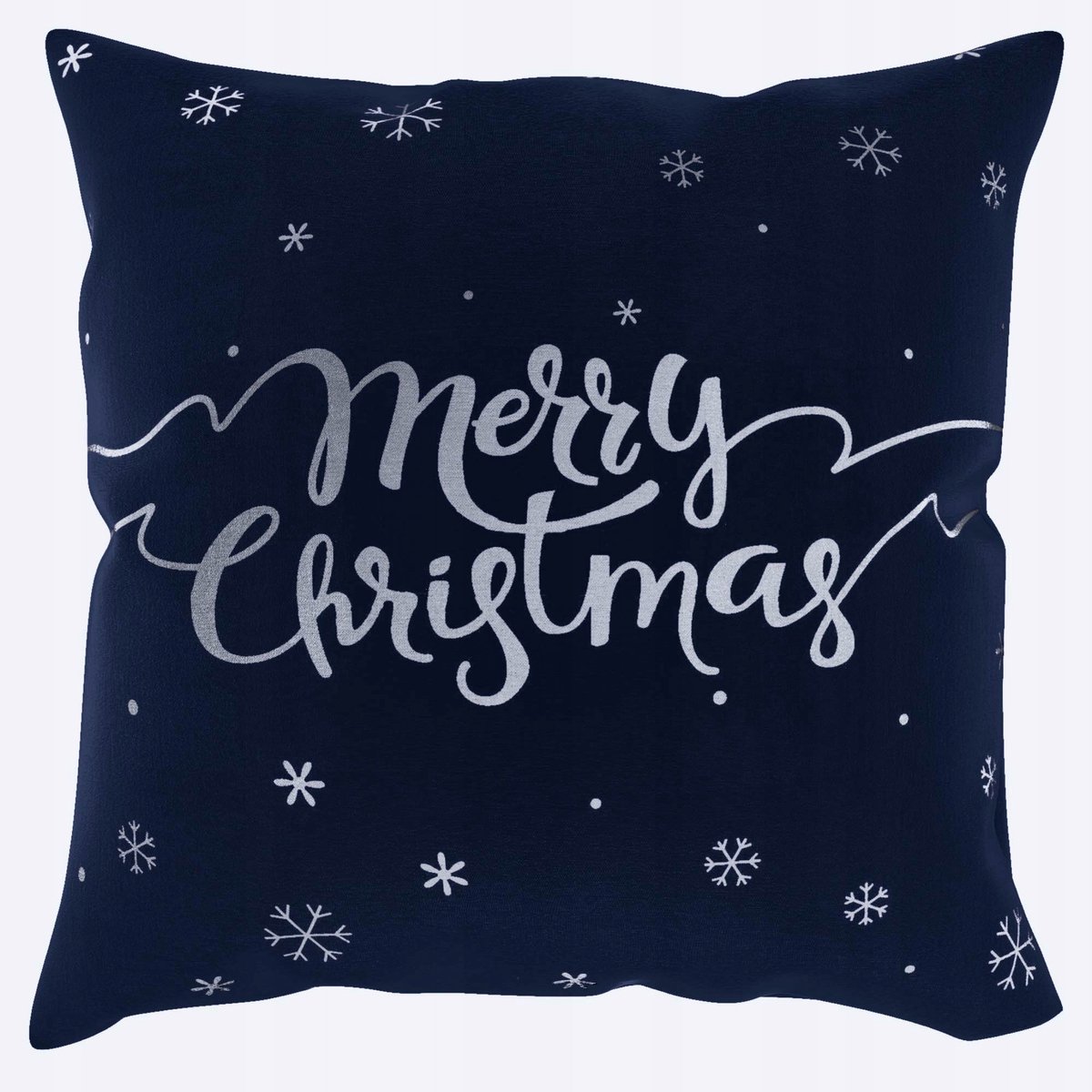 Decoratieve Kerst Kussenhoes 45x45cm - Sneeuw Gravure