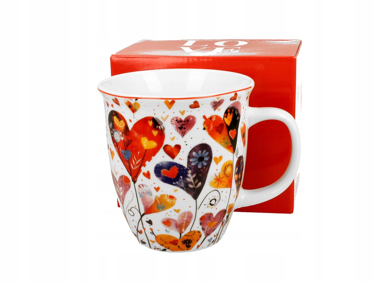 Grote Mok 650 ml - Romantische kleuren hard