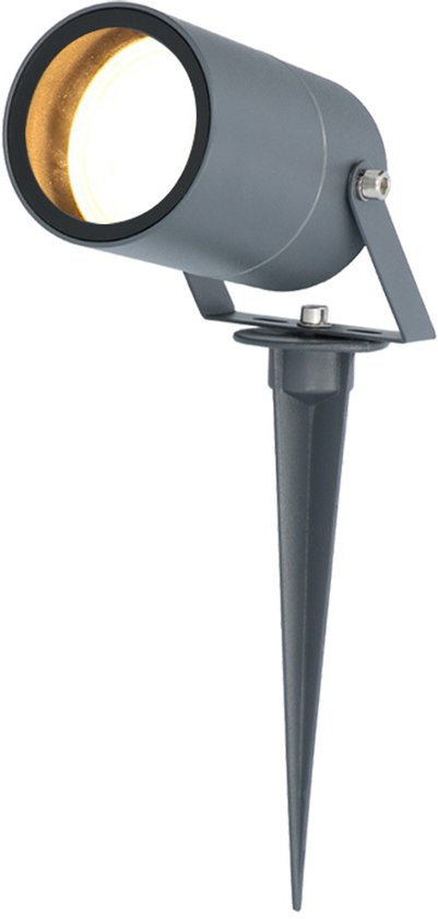 HOFTRONIC™ Spikey LED Prikspot 5 Watt 6000K antraciet IP65 waterdicht - Tuin spots, spots bodem buiten