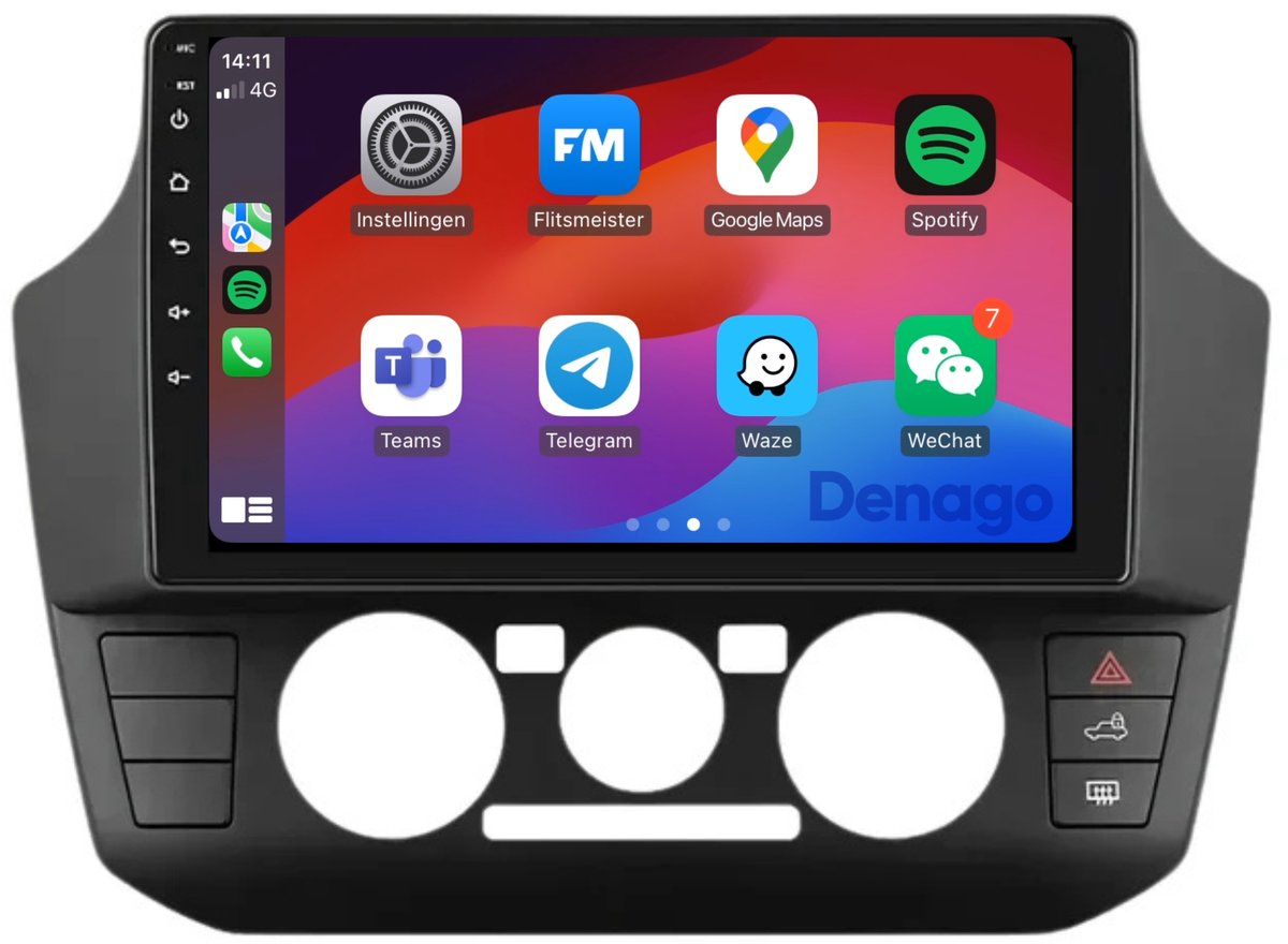 CarPlay autoradio geschikt voor Skoda Citigo | 2017 t/m 2020 | Android 13 | 9 inch | Draadloos Apple CarPlay & Android Auto | 2GB + 32GB | QuadCore processor | Denago DNG-A261 | 2025 model | 2017 2018 2019 2020 | Bluetooth & Wifi