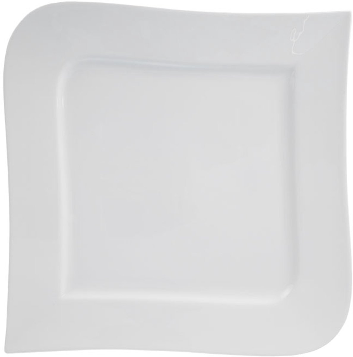 Ambition Fala Wit Bord 28,5 cm - Stijlvol en Duurzaam Porselein