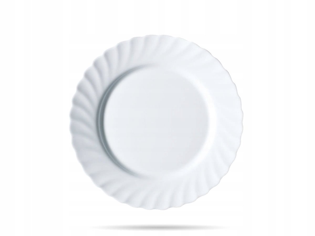 Luminarc Trianon Plat Bord 24,5 cm - Wit Gehard Glas
