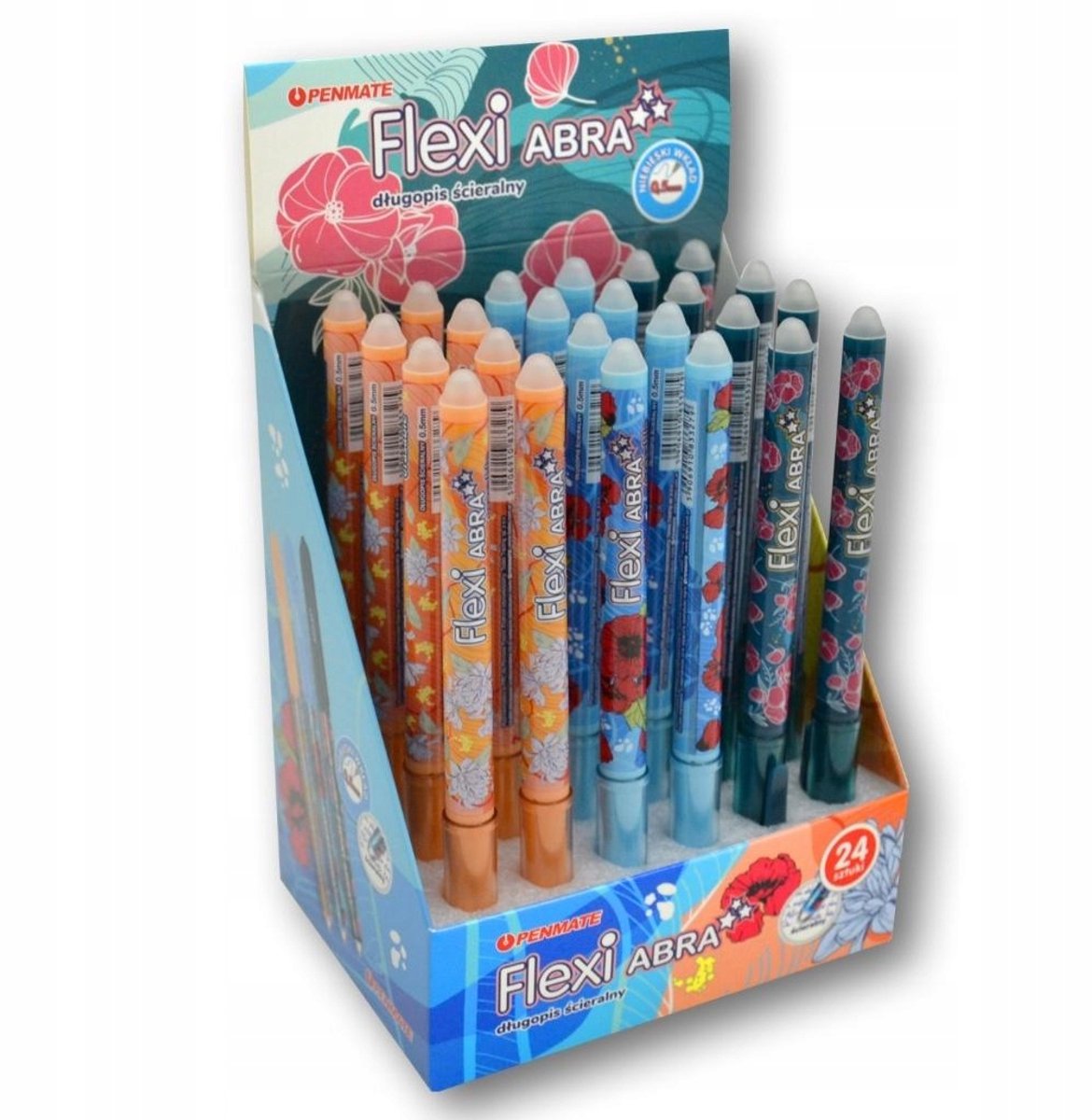 Penmate Flexi Abra Floral Uitwisbare Penen - 24 Stuks