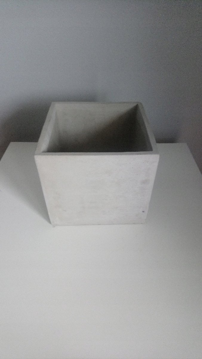 Betonnen Pot 17x17 cm - Stijlvolle Decoratie voor Buiten