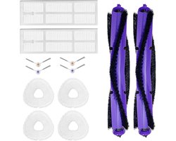 Vervangende accessoires Geschikt voor Narwal Freo robot stofzuiger accessoires set 2X borstels 2X filters 4X dweilen 4 zijborstels