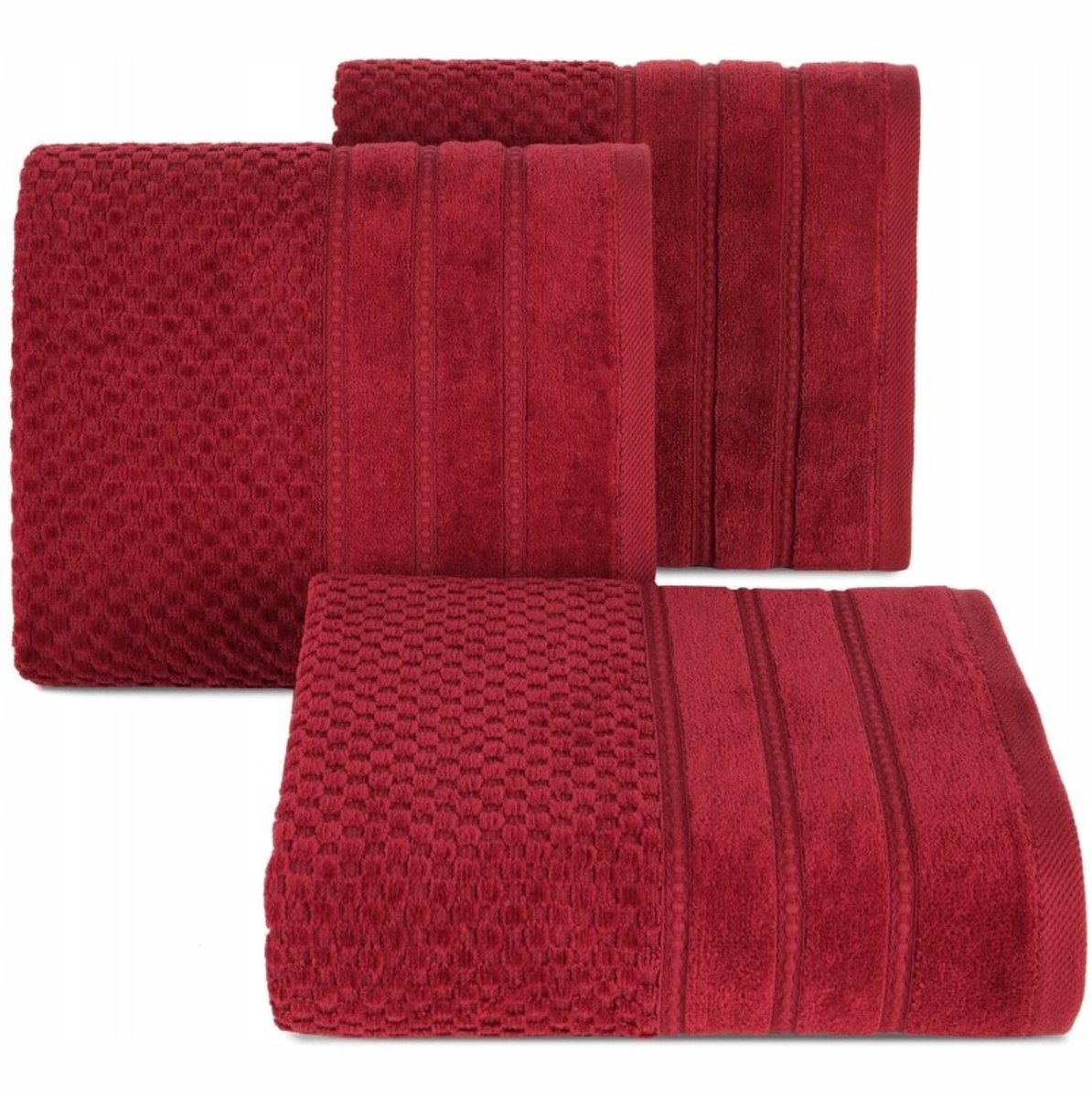 Luxe Catoen Handineke ADORE 30x50cm Rood 500 gsm