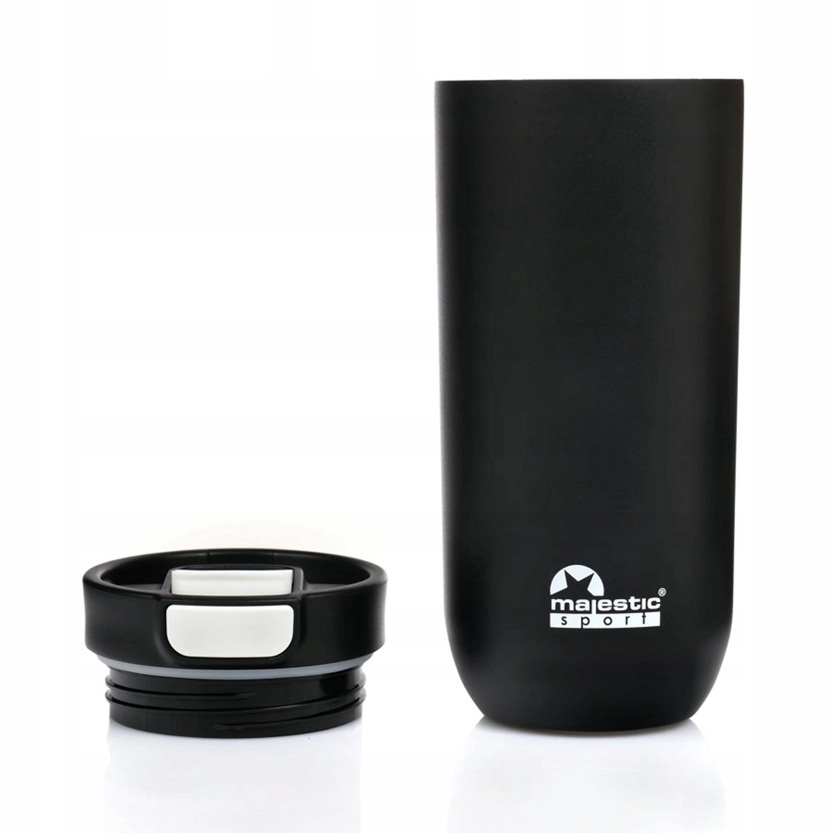 Majestic Sport Thermosbeker 540 ml - Zwart, RVS, Warmte/Koude Isolatie