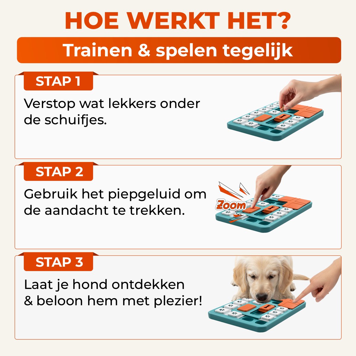Vacht Vreugde Hondenpuzzel – Level 3 Intelligentie – 1 Stuk – Small thumbnail 4