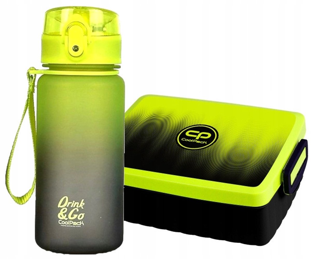 CoolPack Flessen- & Broodtrommelset 400ml Gradiënt Citroen