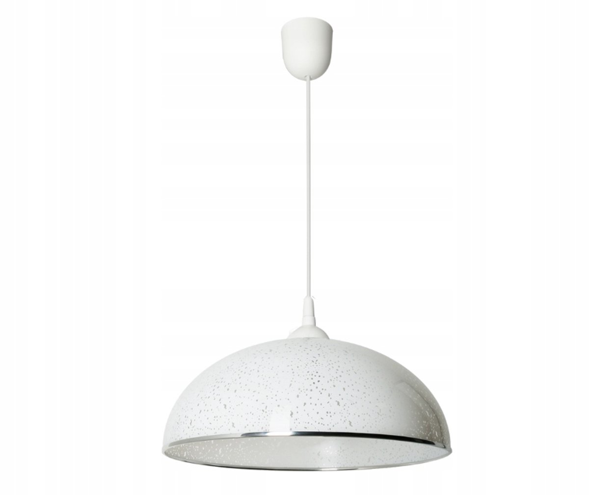 Kristine Hanglamp E27 Grote Kap 38cm Wit Modern PVC