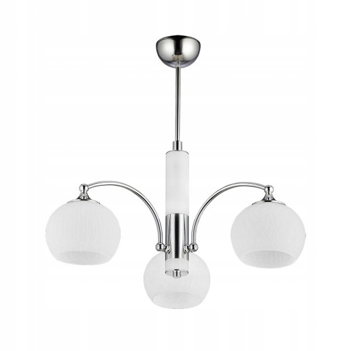 Largo Hanglamp Wit Chroom 3-Lichts E27 - Stijlvol Woonkamer Verlichting