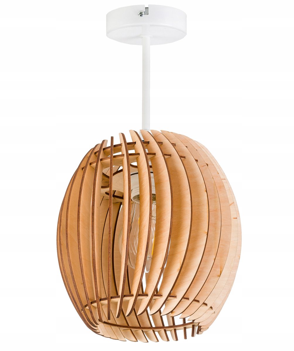Houten Hanglamp E27 Plafond Verlichting Loft Stijl