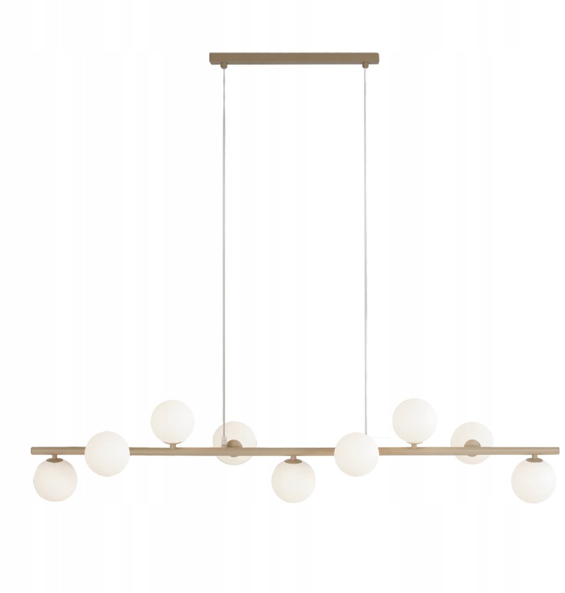 Hanglamp Eettafel 9 Melkglazen Bollen - Stijlvolle Verlichting