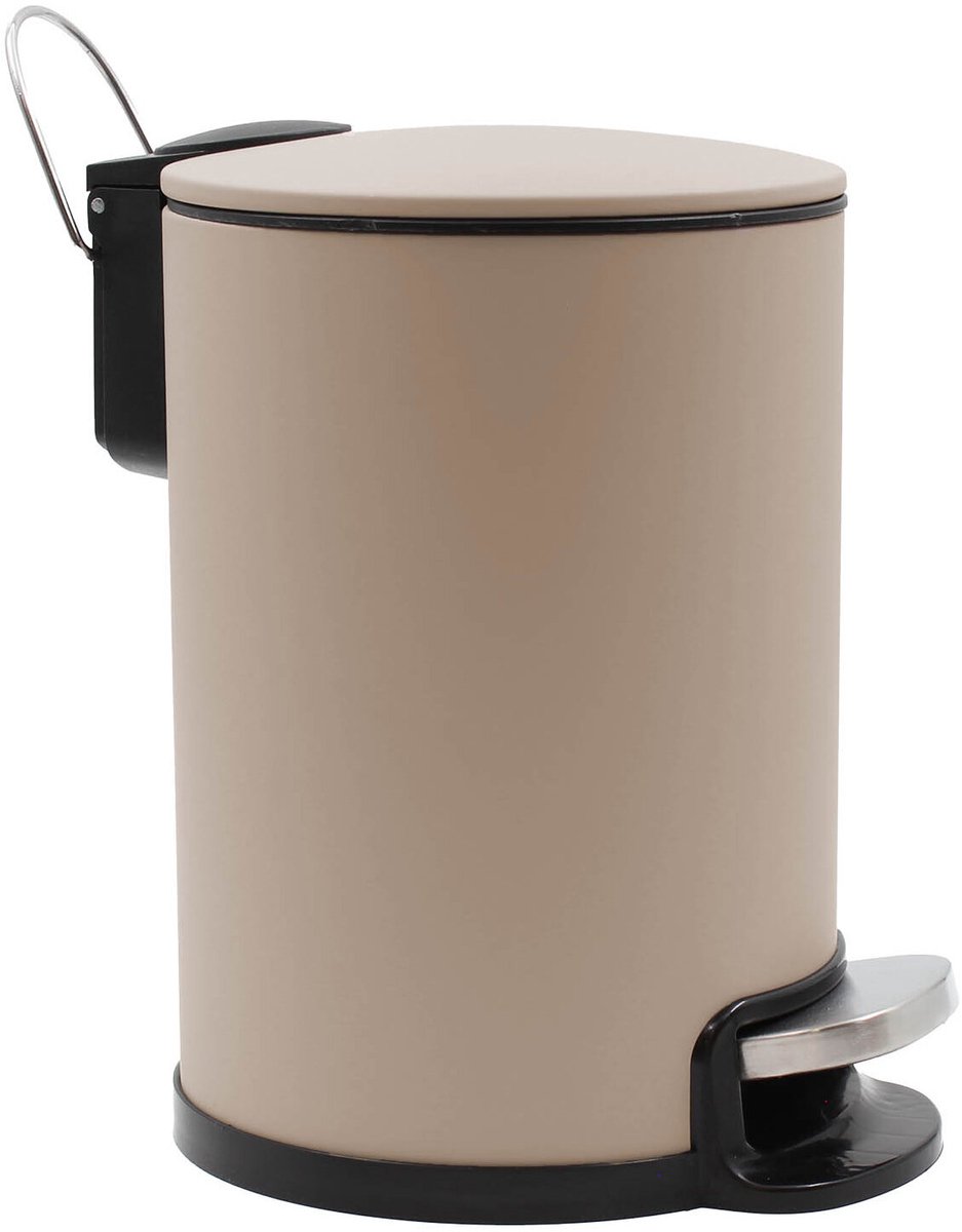 Badkamerafvalemmer met stille sluiting, 3 l, METALINE
