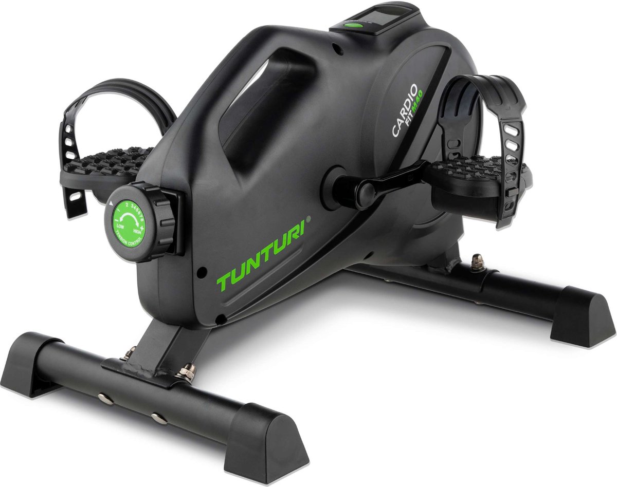 Tunturi Cardio Fit M40 Stoelfiets - Hometrainer - Bluetooth monitor - Minibike met 8 weerstanden - Fietstrainer magnetisch geremd - Bureaufiets
