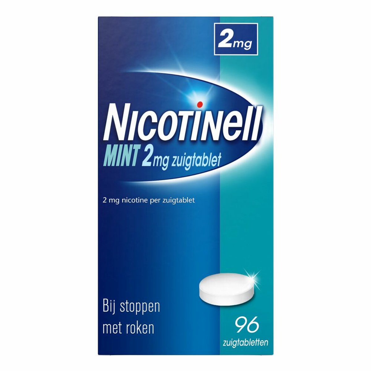 Nicotinell Zuigtablet Mint 2mg - 2 x 96 zuigtabletten