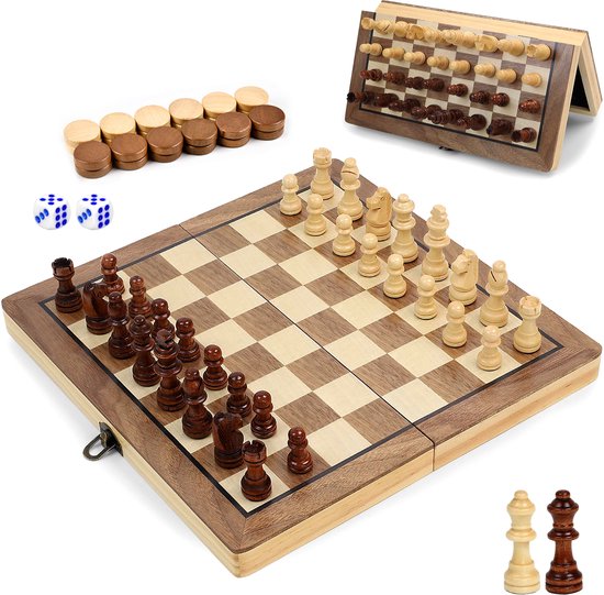 Jeu d'échecs magnétique avec tiroirs Jeux de plateau Jeu d'échecs magnétique avec tiroirs Jeux de plateau