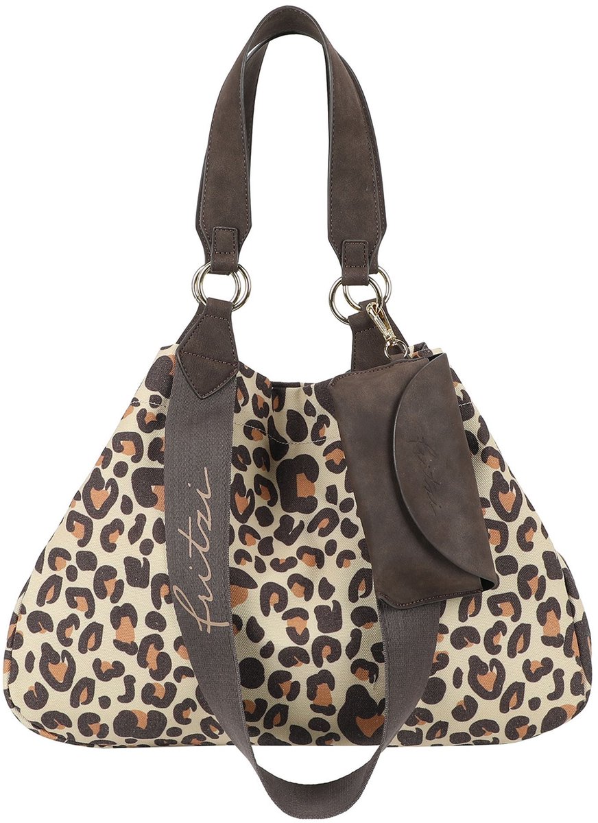 Fritzi aus Preußen schoudertas Izzy Medium Limited Leo Shoulder Bag Camel beige