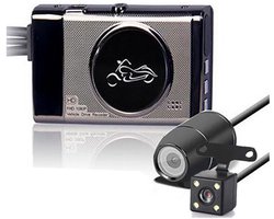 Camera motorfiets dubbele lens voor/achter dubbele opname auto DVR