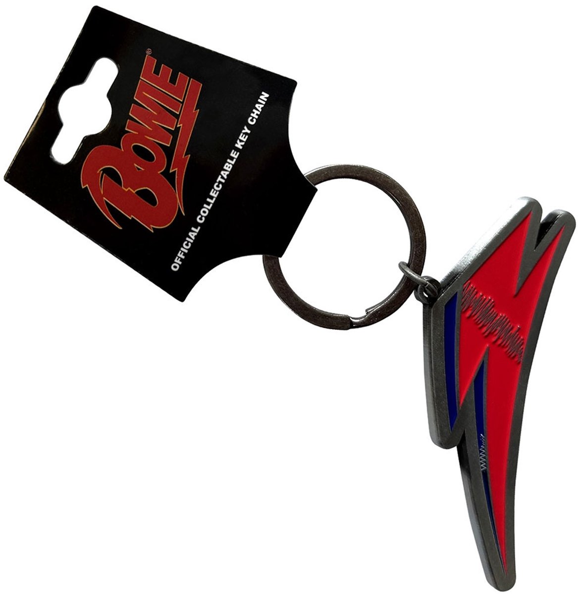 David Bowie - Flash Sleutelhanger - Rood/Multicolours