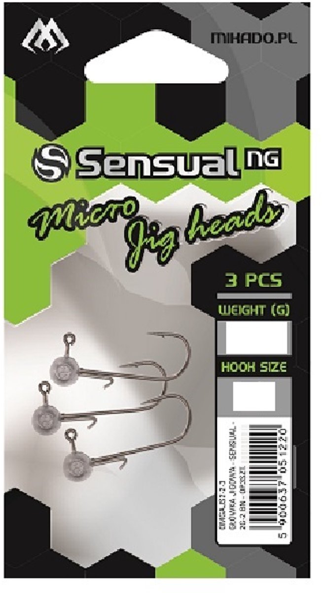 Mikado Sensual Micro Jigkop 1g - 4 BN - Ultra Light Spinning Haak - 3 stuks van Merkloos — afbeelding 3