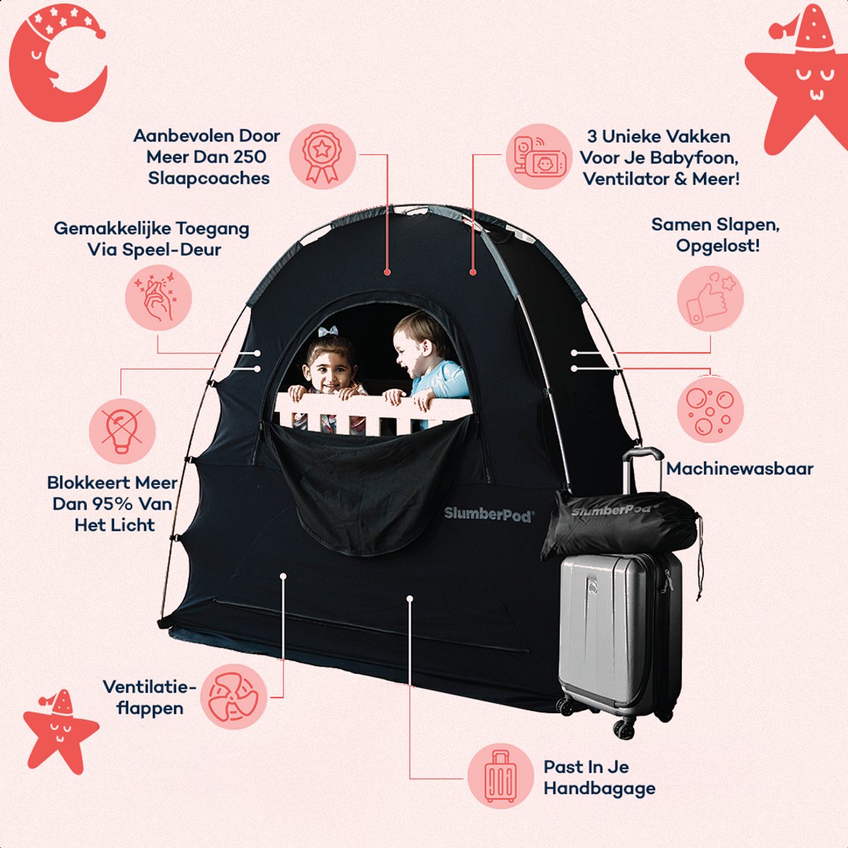 BEST DIRECT Starlyf Sleepfun Tent Rideau de Jeu Tente Pop Up
