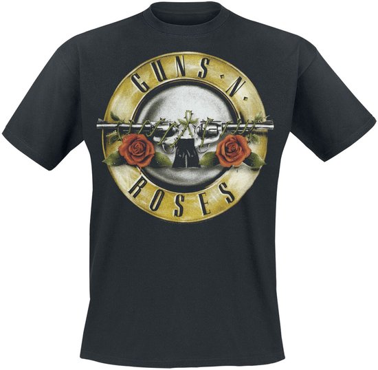 Guns N' Roses Distressed Bullet Heren T-shirt - zwart - XL