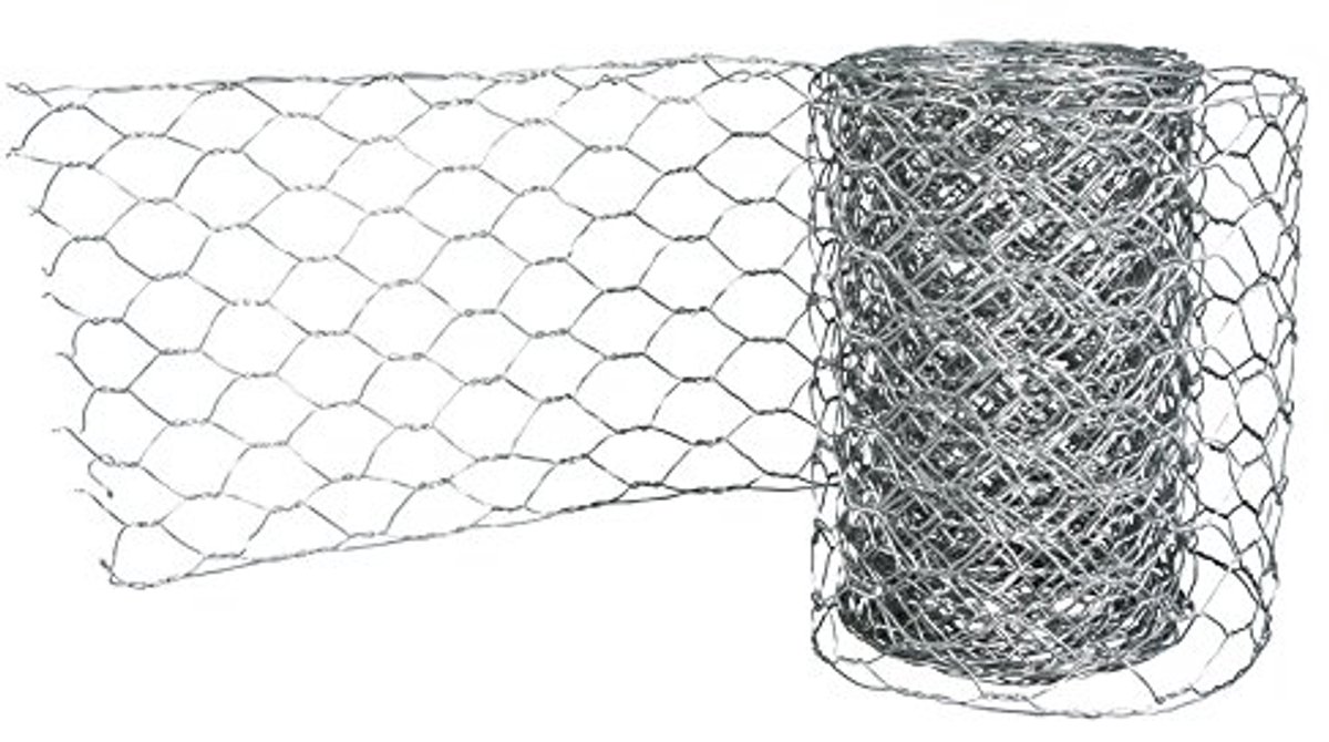 Decoratief Metaalrooster 21.5 cm - 1.22 m - Platinakleur voor Creatieve Projecten