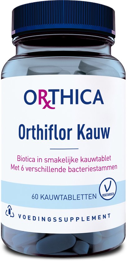 Orthica Orthiflor Kauw - biotica met vitamine D3 - 60 kauwtabletten