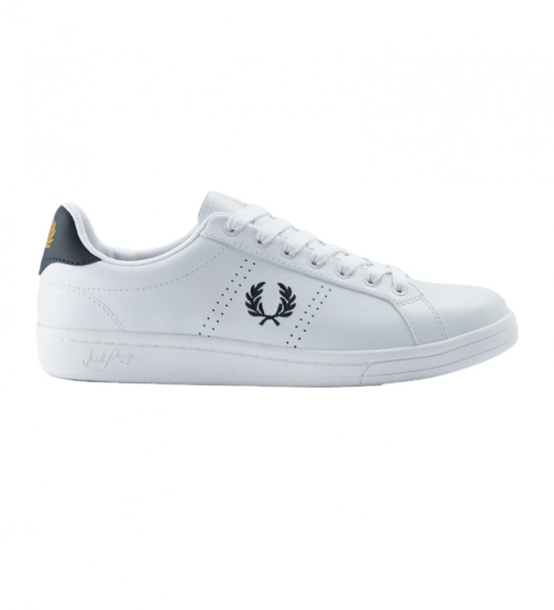 Tennis Canvas Leather Sneakers Wit