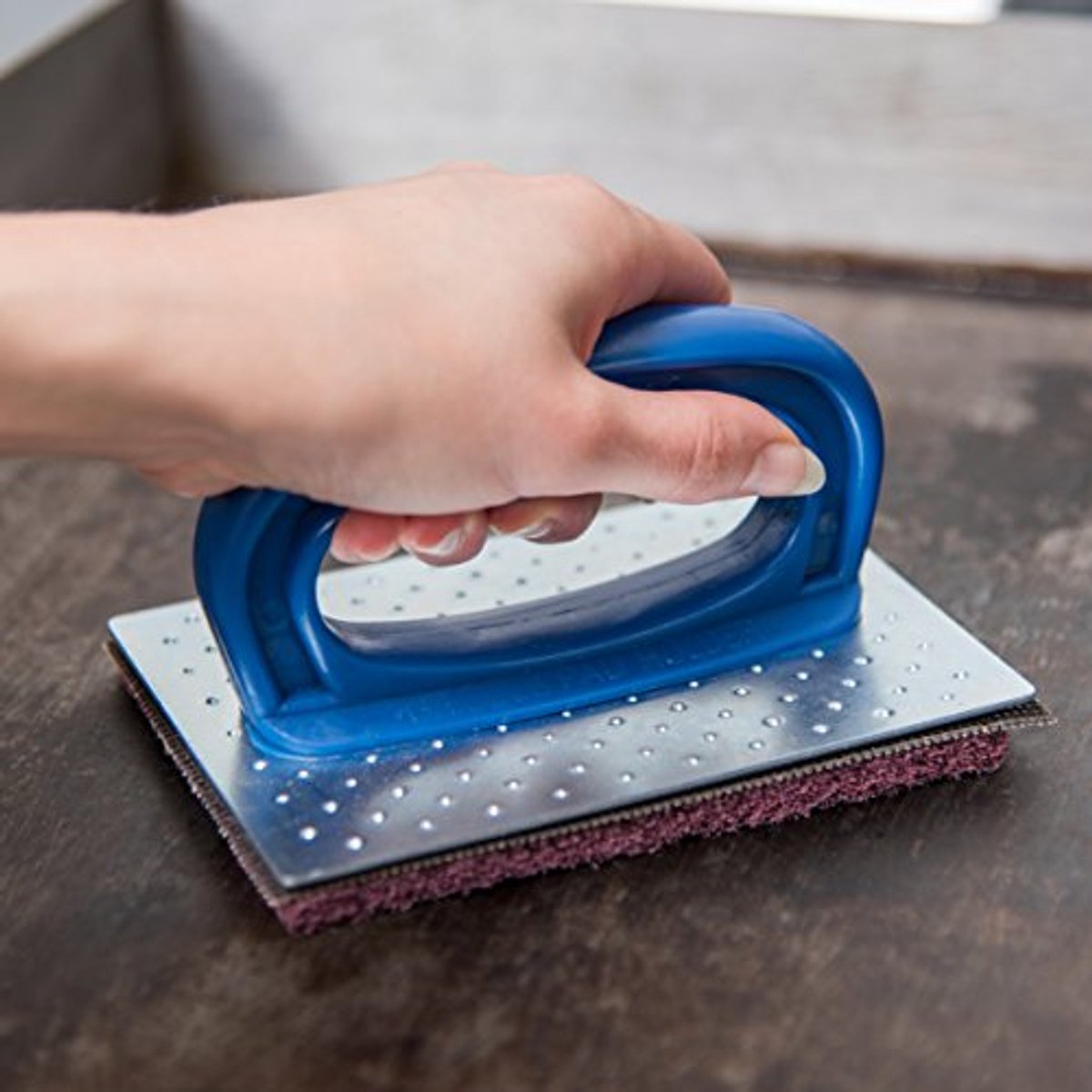 Kunststof Grill Pad Houder voor Barbecue - Sparta Blauw