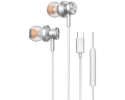 TUNIQ Bedrade Oortjes USB-C - Aluminium Oordopjes met Microfoon - Diepe Bas, Comfortabele Pasvorm en Volumeregeling - Geschikt voor iPhone 17, Samsung, Xiaomi, OnePlus en meer