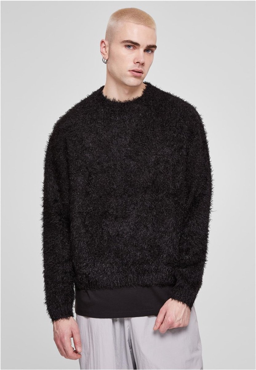 Urban Classics Feather Sweater Gebreide trui 3XL Zwart
