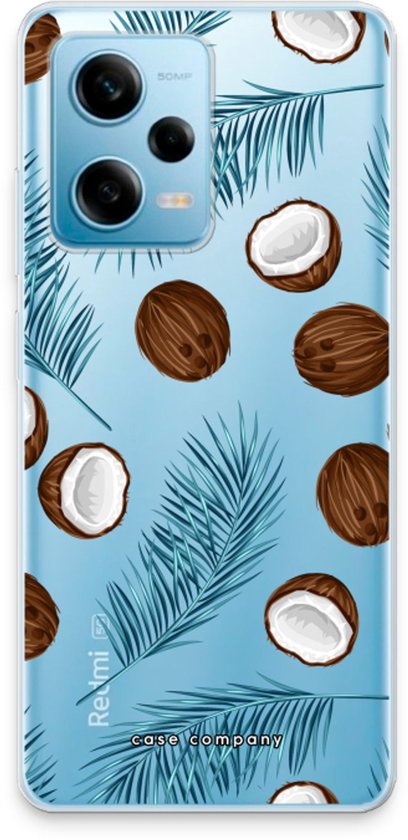 Case Company® - Coque Xiaomi Redmi Note 12 Pro - Noix de coco - Coque souple pour téléphone - Protection sur tous les côtés et bord de l'écran