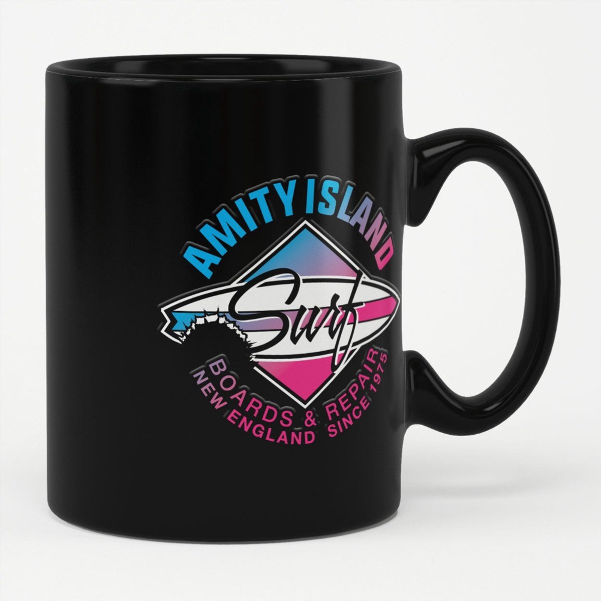 Jaws Tasse/Kaffeebecher Amity Island Surf Mug Black