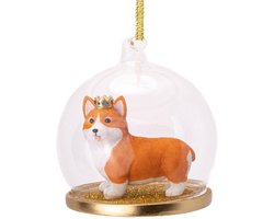 Corgi dome kerstbal - Sass & Belle