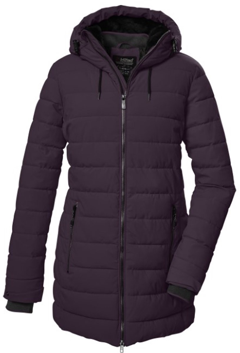 Killtec dames winterjas - parka padded - 41809 - paars - maat 40