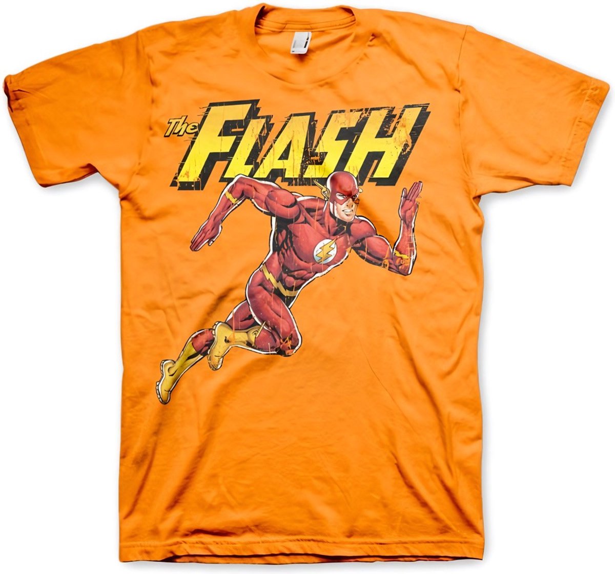 The Flash Running T-shirt Orange-S