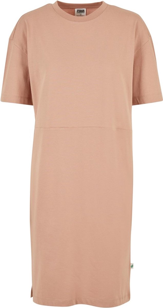 Urban Classics Organic Oversized Slit Tee Korte jurk S Roze