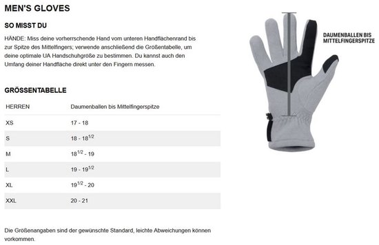 Under Armour Heren Golfhandschoen Iso Chill Rechterhandschoen (linkshandige speler) Mt. M van Under Armour — afbeelding 2