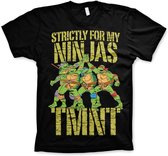 Teenage Mutant Ninja Turtles Heren Tshirt -L- Strictly For My Ninjas Zwart
