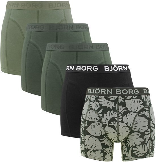 Boxer en Cotton extensible Bjorn Borg Underwear 5p 10004237 MP002 Homme Taille - M