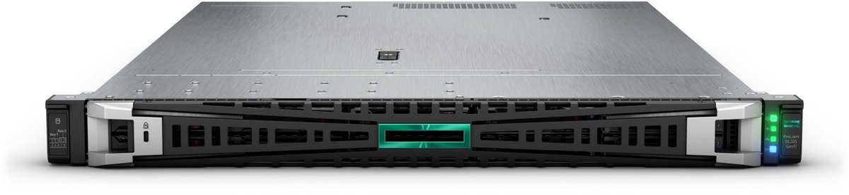 HPE ProLiant DL325 Gen11 9115 3.2GHz 16c 1P 2x32GB-R 8SFF MR408i-o 2x480GB SSD 2x1000W PS EU server 960 GB Rack (2U) AMD EPYC 2,6 GHz 64 GB DDR5-SDRAM 1000 W