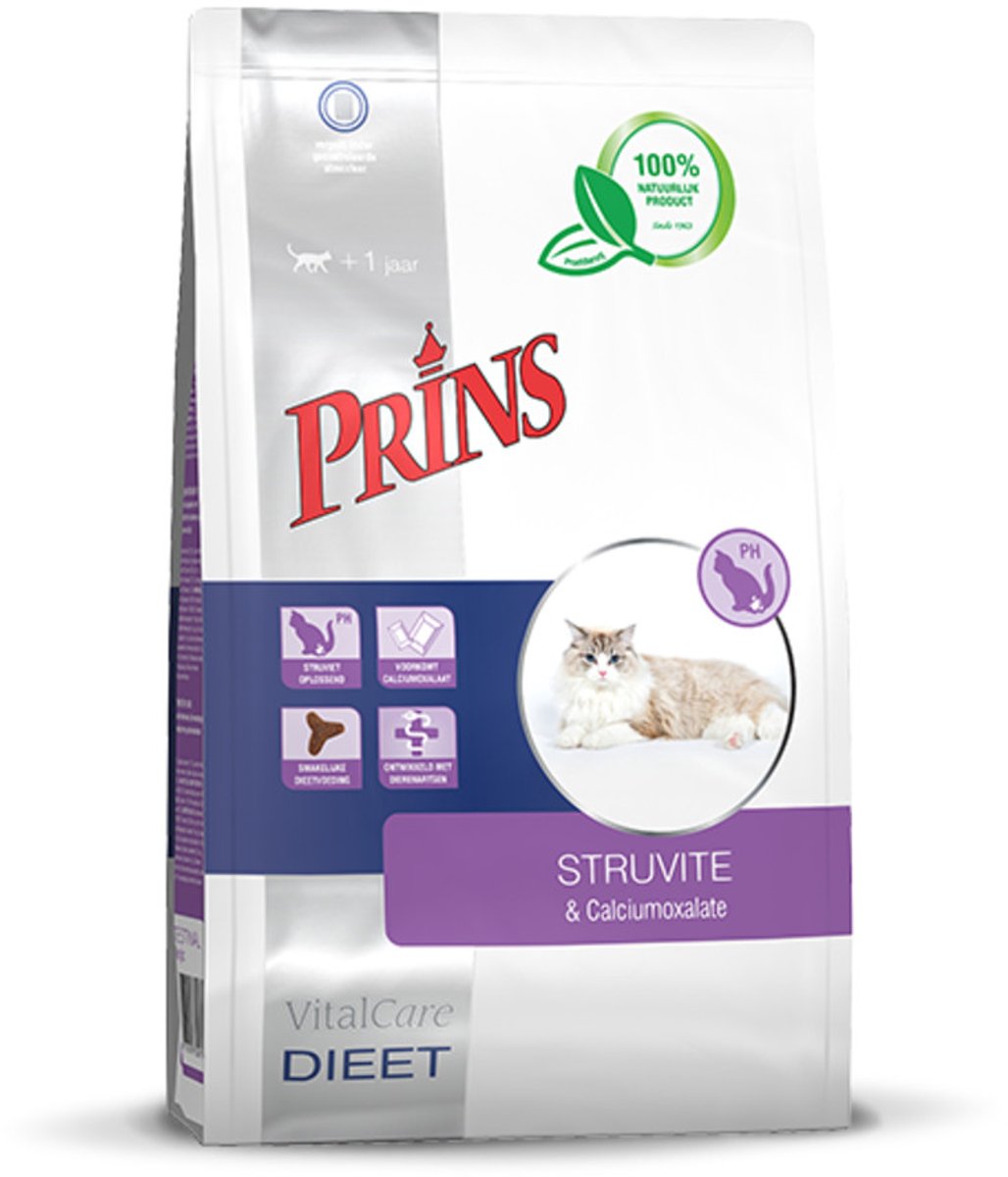 Prins VitalCare Diet Struvite & Calciumoxalate Kattenvoer 15 kg