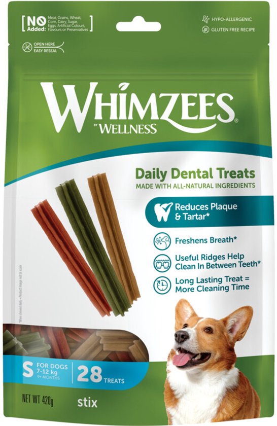 Whimzees Stix S - 6 x 28 stuks - Voordeelverpakking