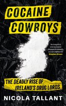Boekcover "Cocaine Cowboys: The Deadly Rise of Ireland's Drug Lords" door Nicola Tallant. Een berg wit poeder vormt de kaart van Ierland.