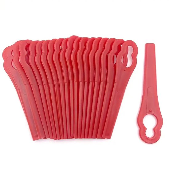 Set van 100 kunststof maaimessen, onkruidmessen, grasmaaibladen, accessoires voor grasmaaiers, kunststof messen — afbeelding 2