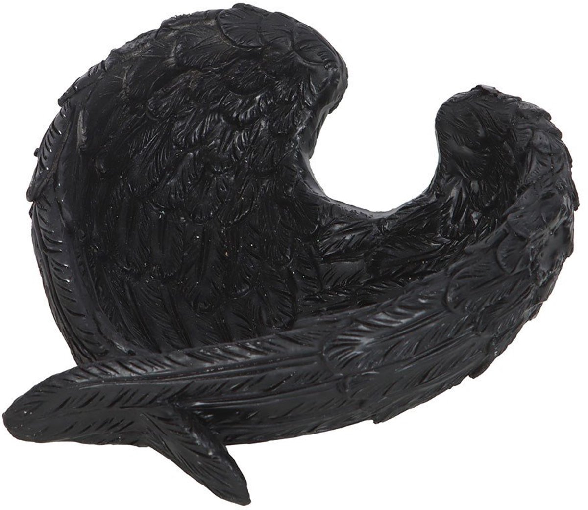 Sieradenschaaltje Ravenvleugels – Zwart – Trinket Dish voor Sieraden – Mystieke Decoratie