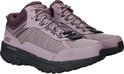 Paar paarse Skechers Go Run Trail Altitude 2.0 wandelschoenen met veters en '100% Waterproof and Breathable' label.