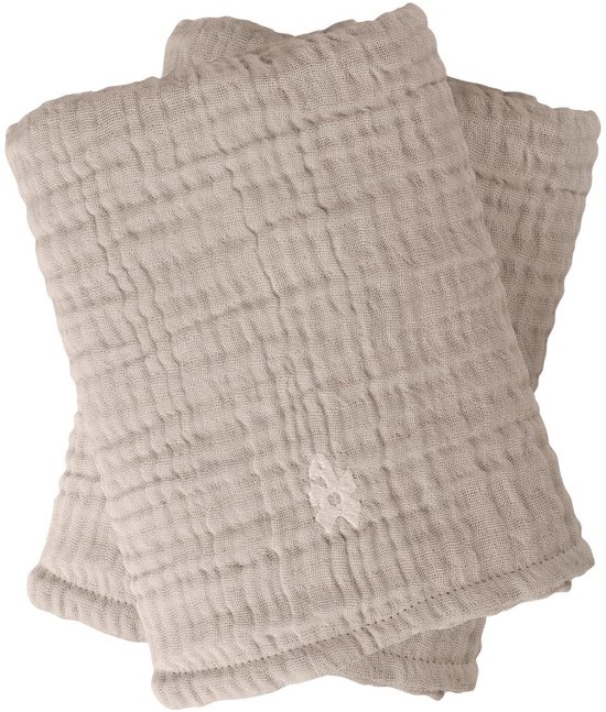 Foto: Sebra aankleedkussen doeken 2 pack beige